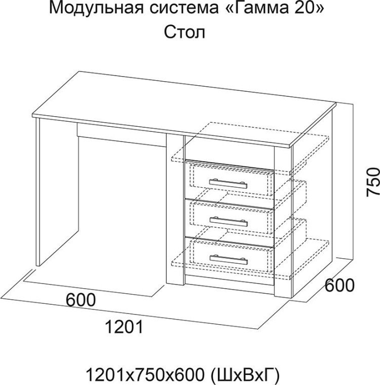 Стол Гамма-20